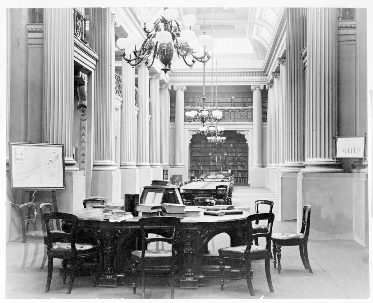 Reading Room [Melbourne] Public Library, Melbourne City (1870–1900)