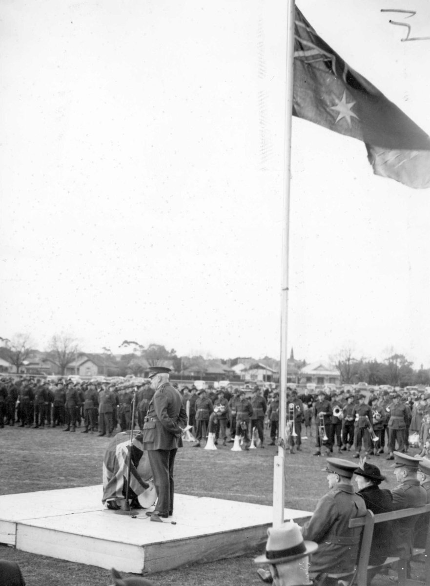 4th anniversary Drum Head Church Parade of 5th Batt. V.D.C. at Elsternwick Park (1943–44)