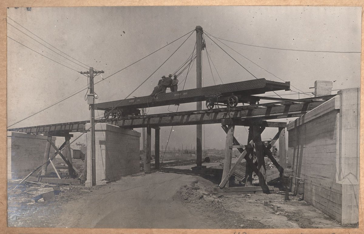 South Kensington to West Footscray. Bridge over Dynon Road. Superstructure (1927)