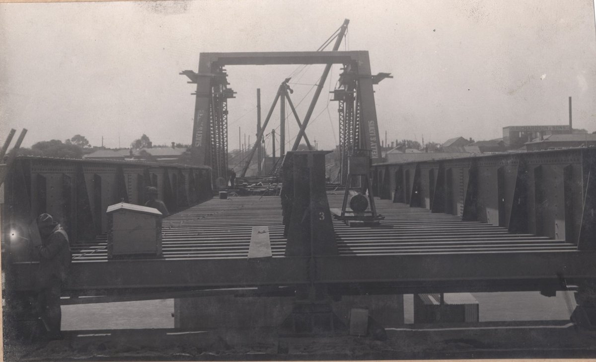 South Kensington to West Footscray - bridge over Maribyrnong River - 85' spans (c. 1928)