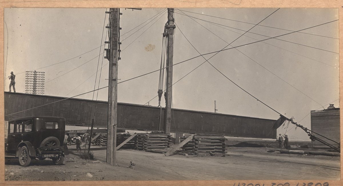 South Kensington to West Footscray. Bridge over Dynon Road. Superstructure (1927)