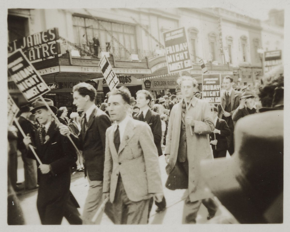 Chick Diamond in May Day march, Melbourne (1939–45)