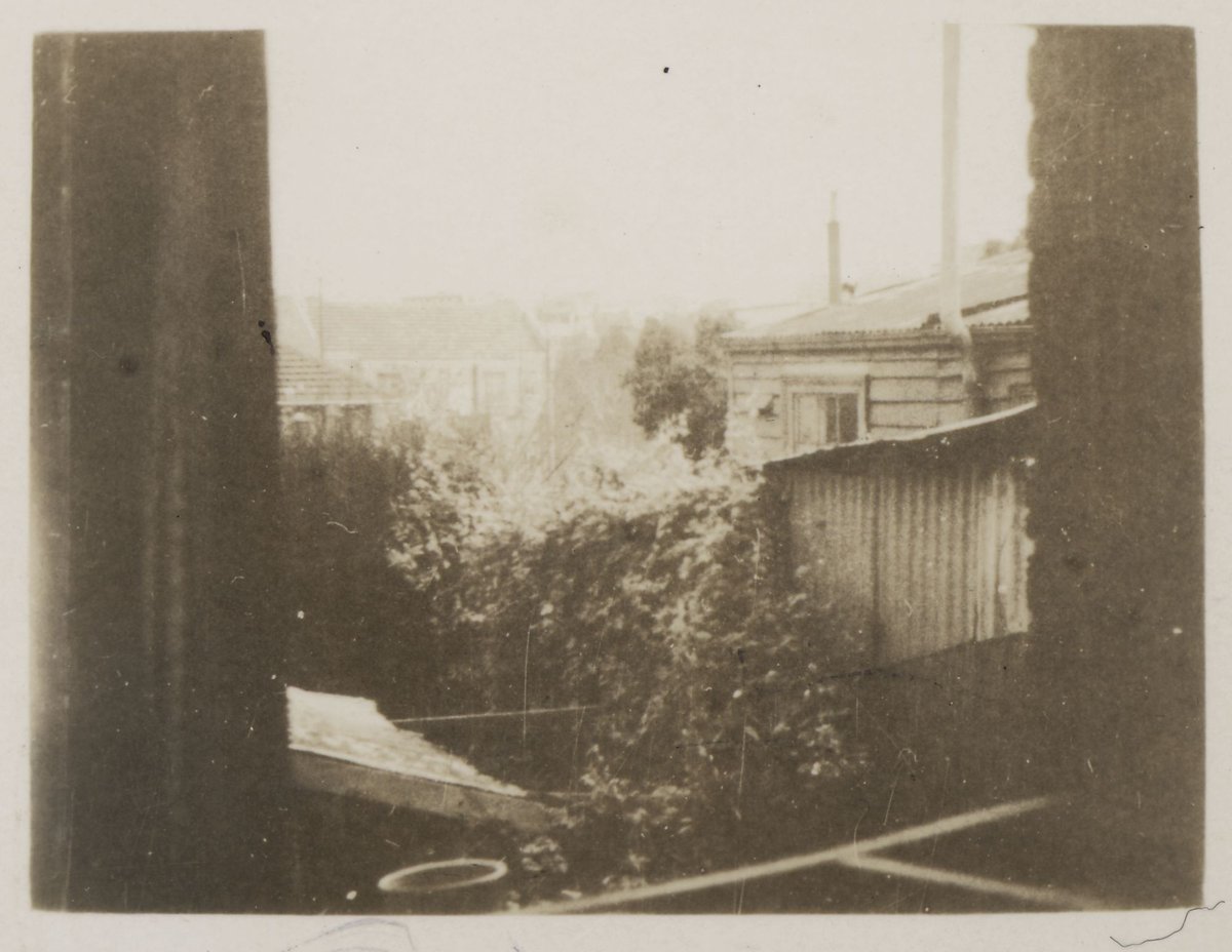 View from our window at Agnes St. Jolimont - looking at city 1943