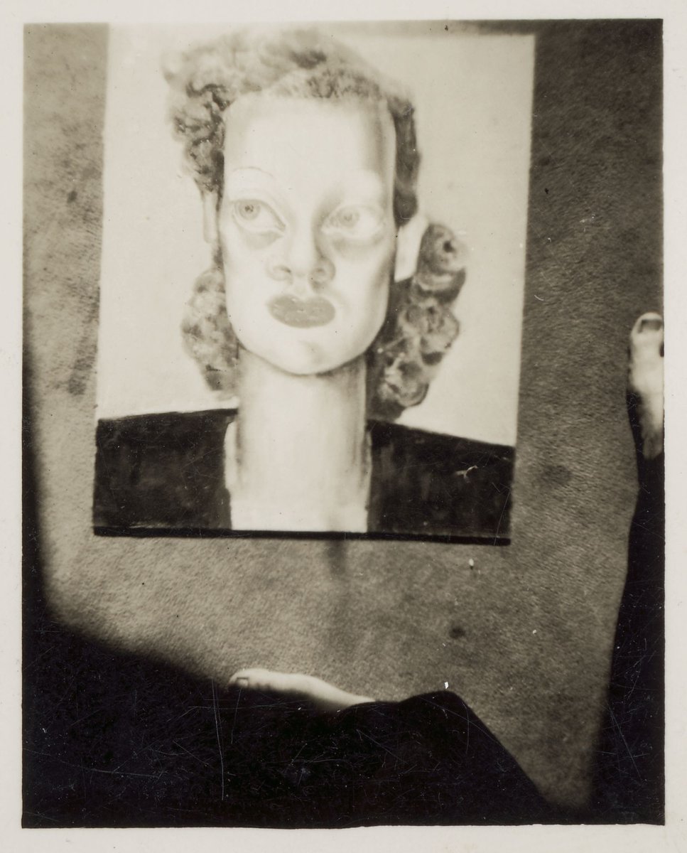 Painting of me by Bert, painted at 26 Lit Collins St, Melbourne City (1939–45)