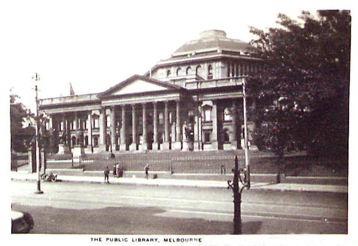 THE PUBLIC LIBRARY, MELBOURNE, Melbourne City (c. 1930)