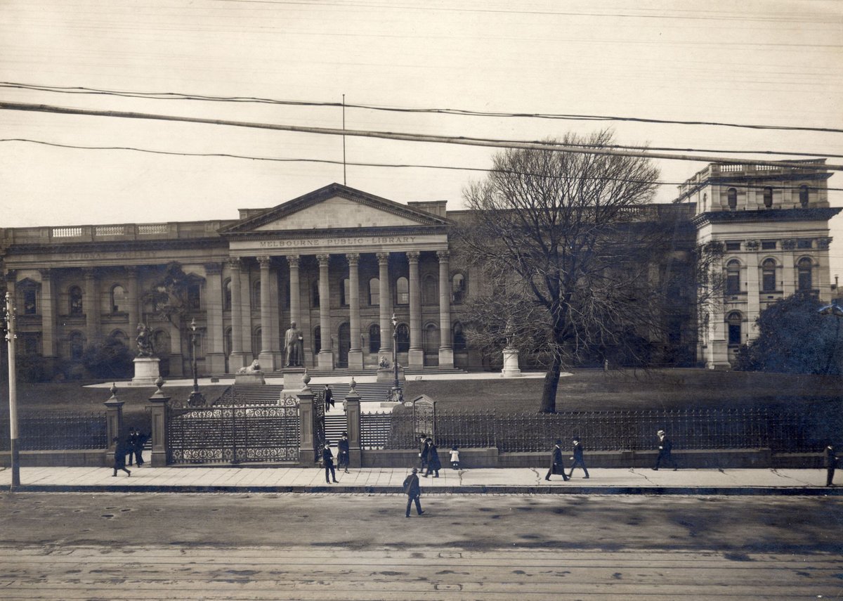 The Public Library, Melbourne [later the State Library of Victoria], Melbourne City (1907–13)