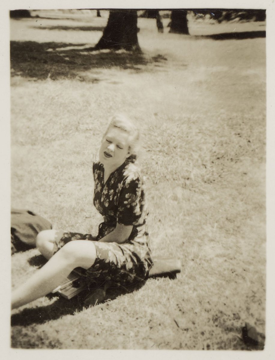 Joy Hester in Fitzroy Gardens, Melb '42, East Melbourne (1942)