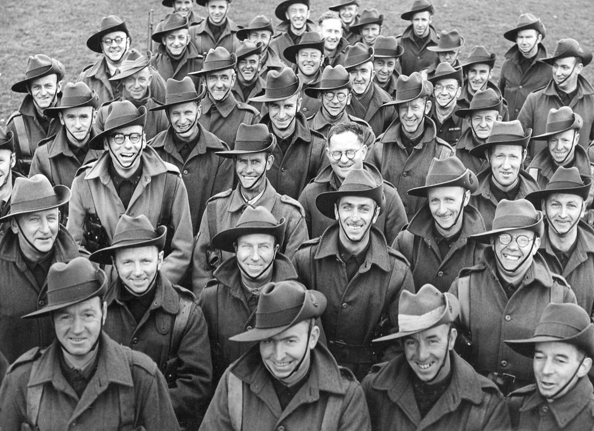 V.D.C. men in Bentleigh smile for the camera (c. 1942)