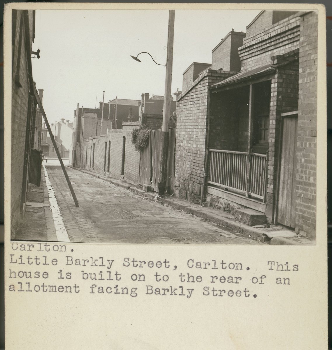 Carlton. Little Barkly Street (c. 1935)