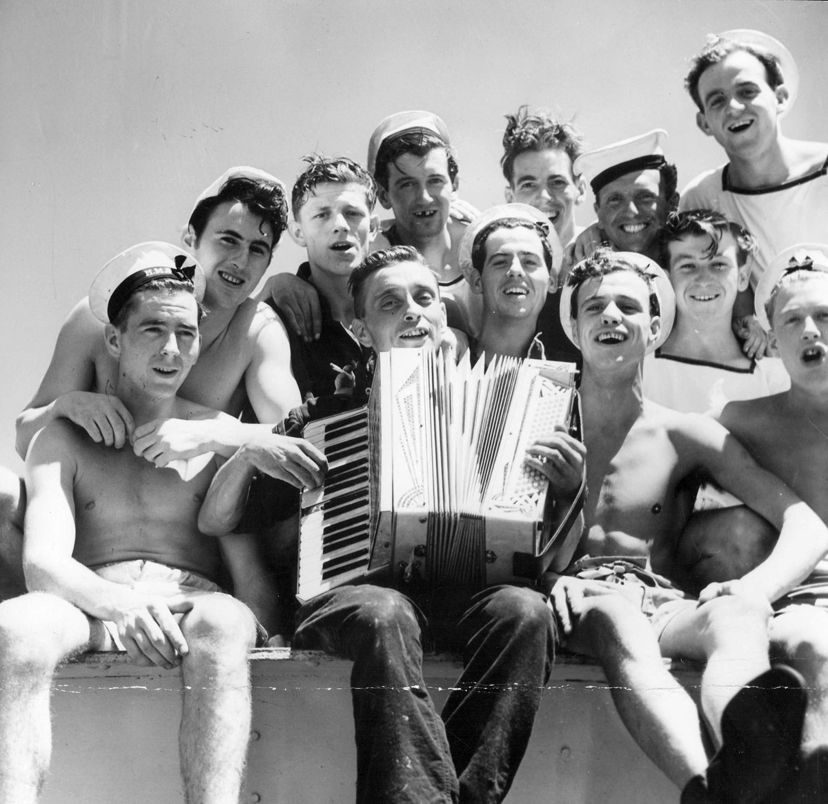 Visit by British aircraft carrier H.M.S. Indefatigable to Melbourne, 1946, Port Melbourne