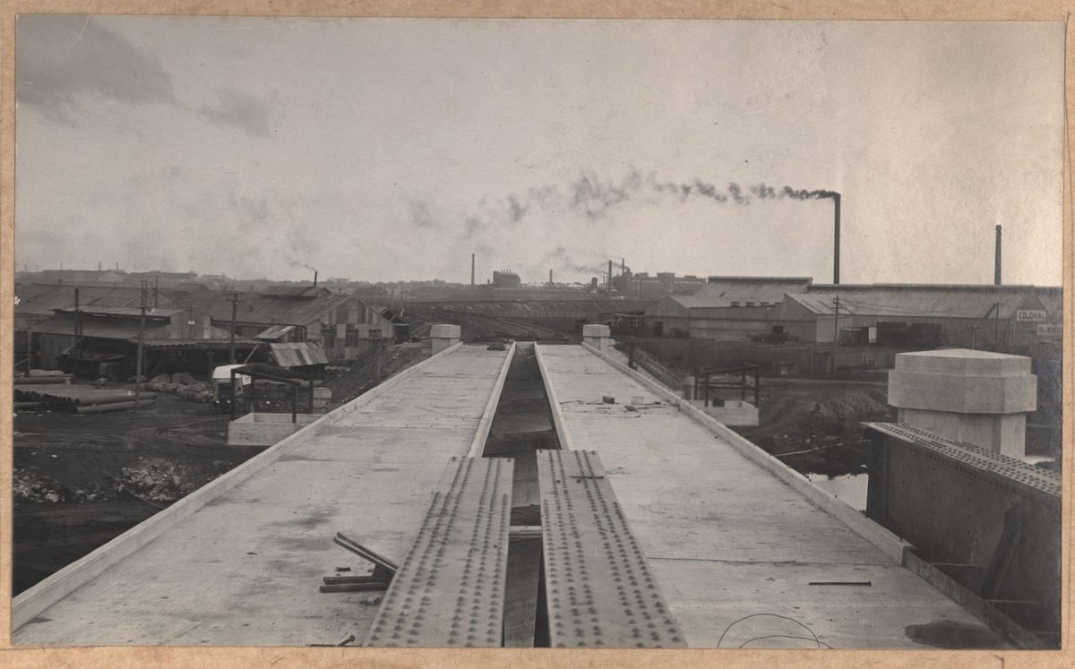 South Kensington to West Footscray. Bridge over Dynon Road. Superstructure (contd) (1927–28)