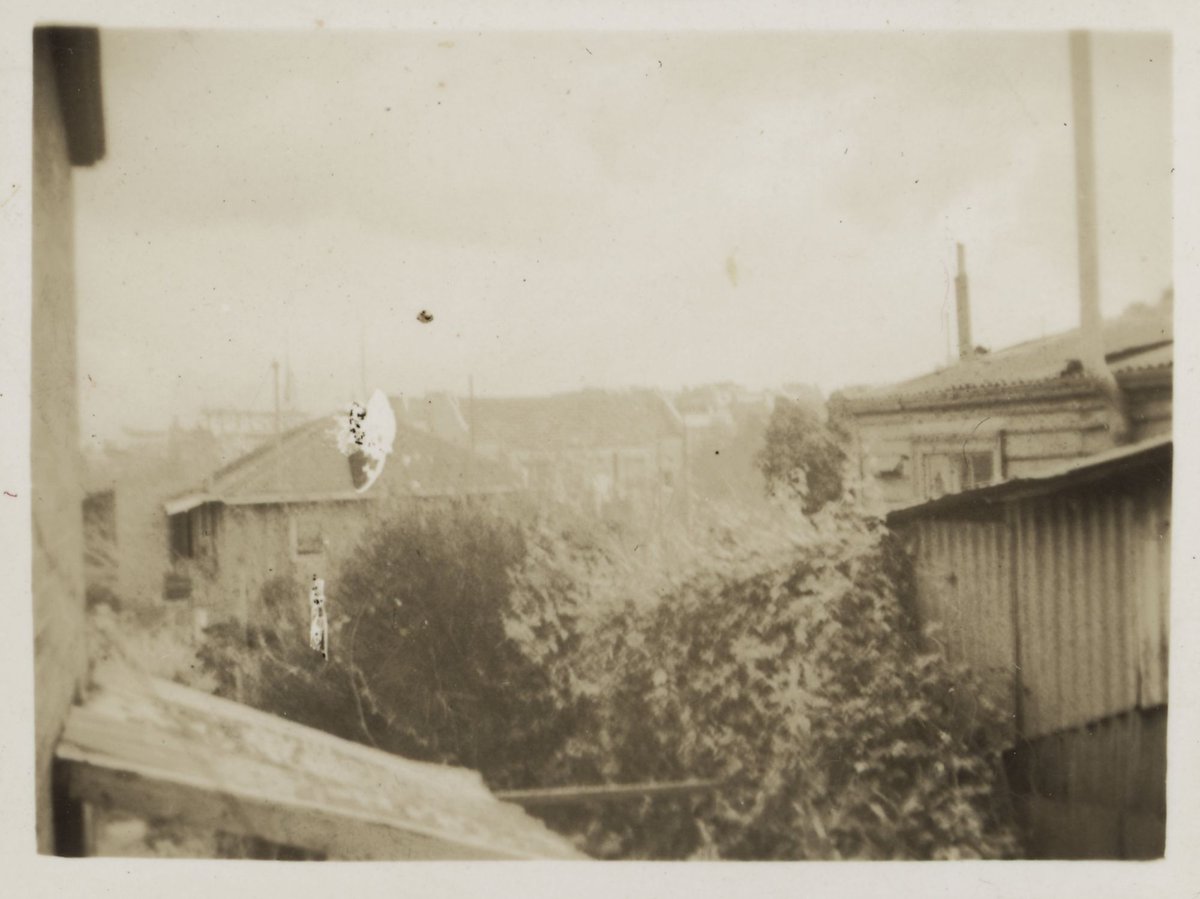View from our window at Agnes St. Jolimont - looking at city 1943