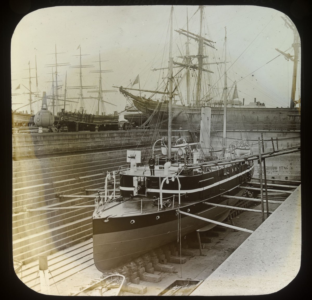 Gun Boat Albert in Williamstown Dock (1875–1938)