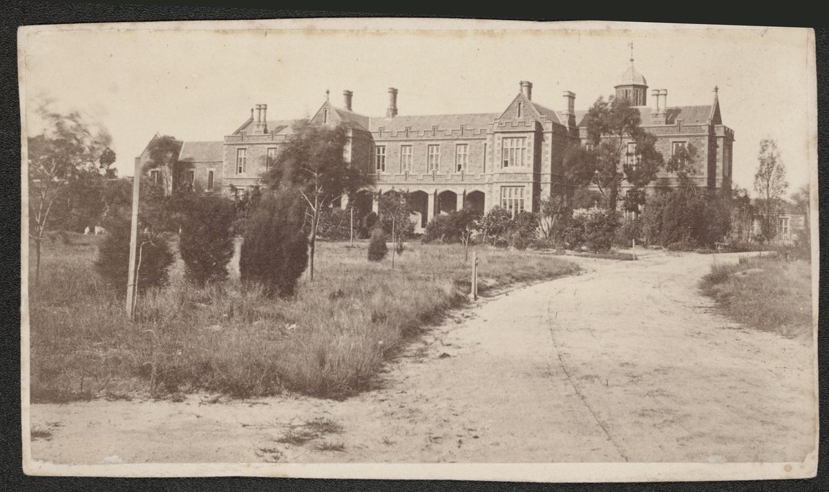English Grammar School, St. Kilda Road, Melbourne City (1860s)