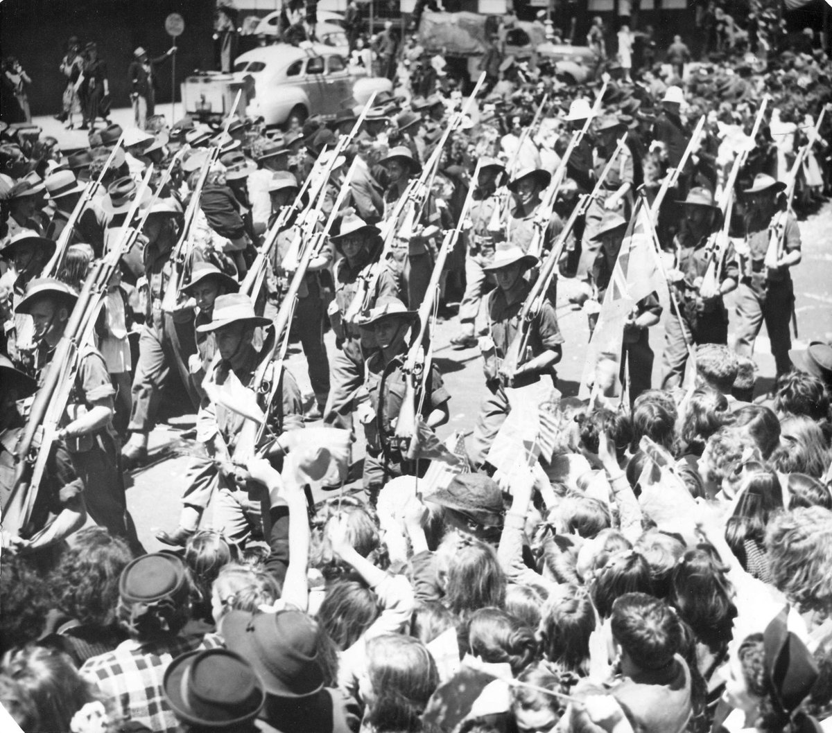 17th Brigade marching through Melbourne (c. 1943)