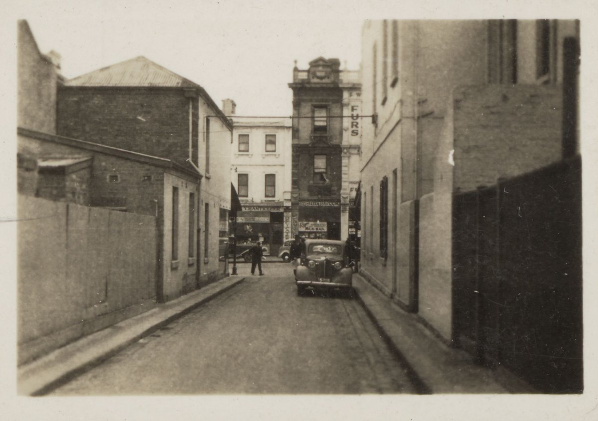 Meyers Place, Melbourne, looking northerly, over Bourke Street, Melbourne City (1939–45)
