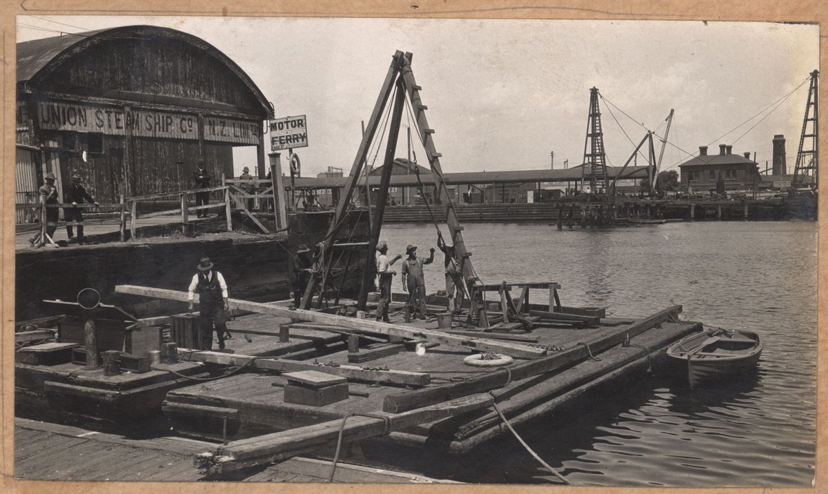 Boring operations, Spencer Street, Melbourne, Vic, Melbourne City (1927)