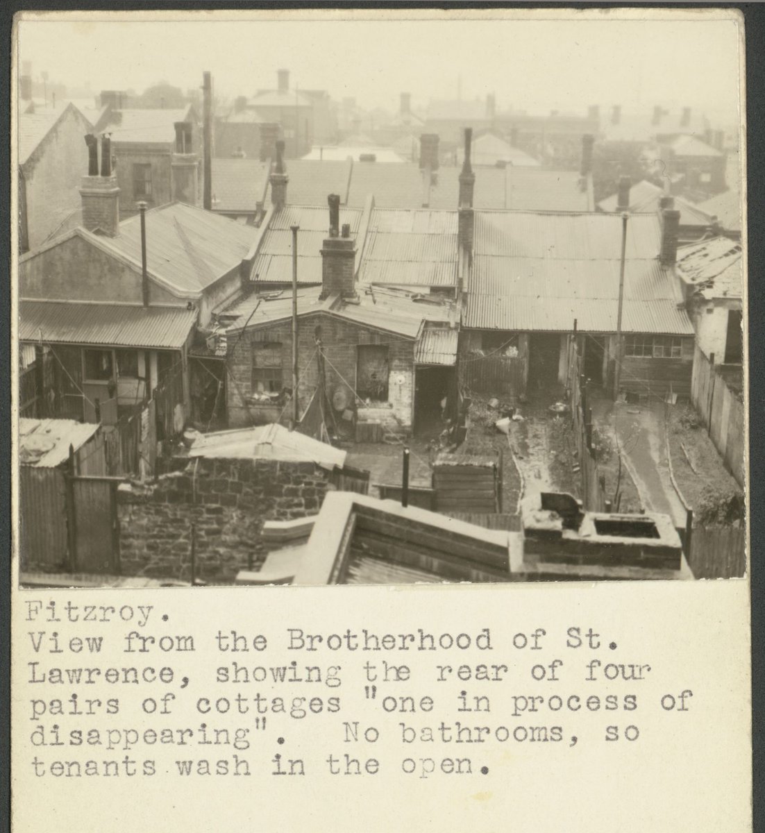 Fitzroy. View from the Brotherhood of St. Lawrence (c. 1935)