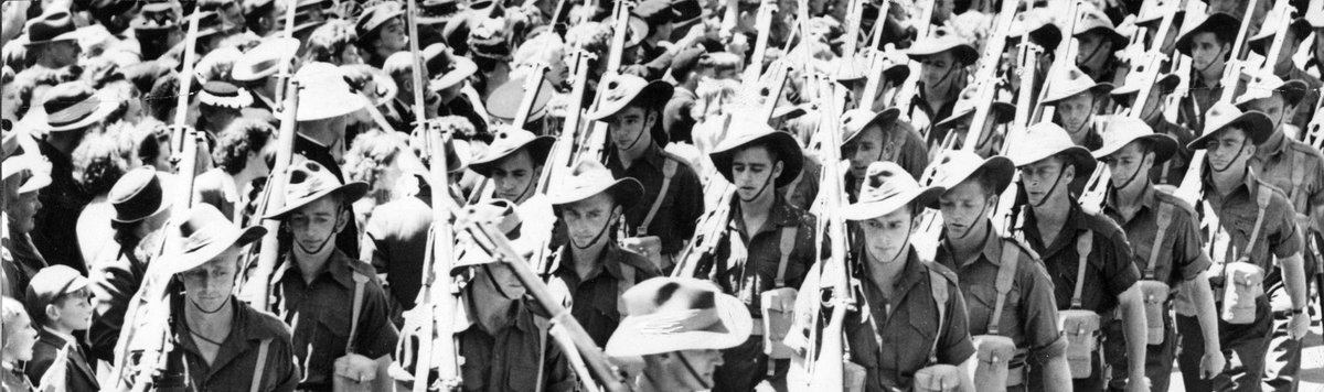 17th Brigade marching through Melbourne (c. 1943)