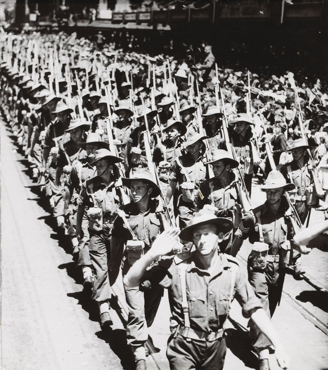 17th Brigade marching through Melbourne (c. 1943)