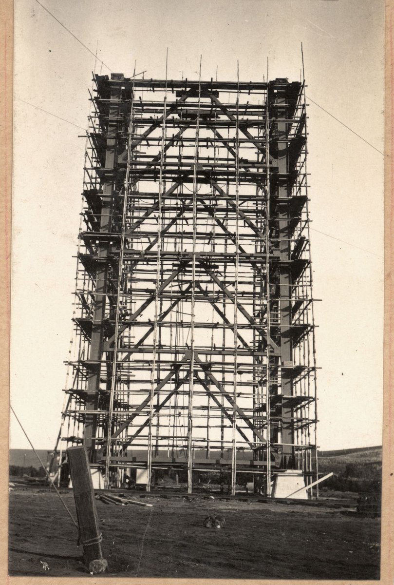 Albion to Broadmeadows - steelwork for viaduct at Moonee Ponds Creek (1928)