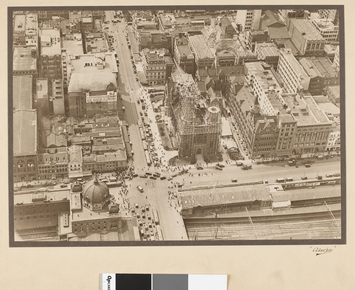 Corner of Swanston and Flinders Streets, Melbourne City (1927–28)
