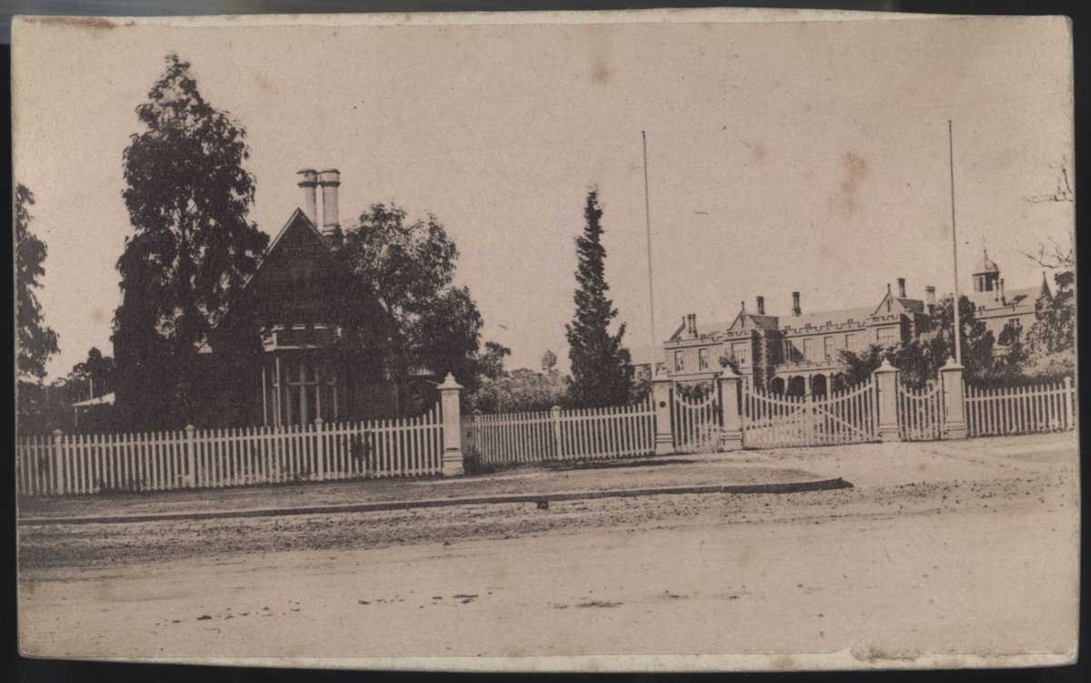 Grammar School Lodge, St. Kilda Road, Melbourne City (1860s)