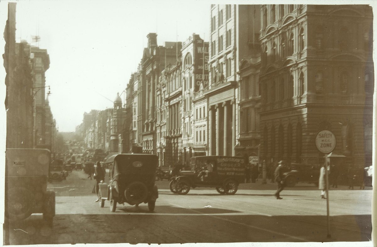 Collins Street from Queen Street, looking east, Melbourne City (1880–1938)