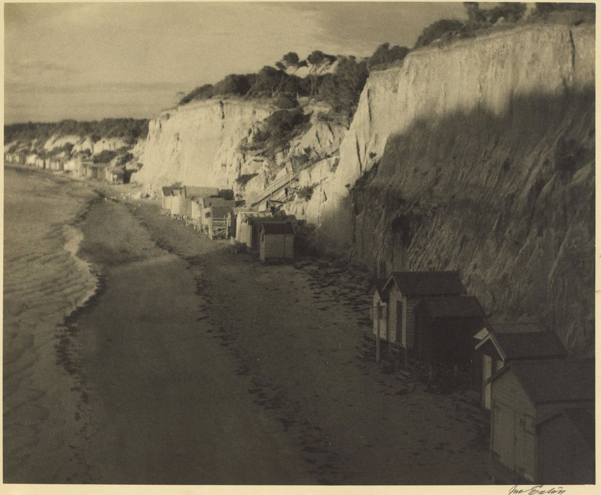 Black Rock beach at sunset (1931–40)