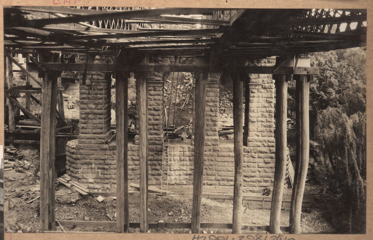 Hawthorn bridge reconditioning - Richmond pier (c. 1930)
