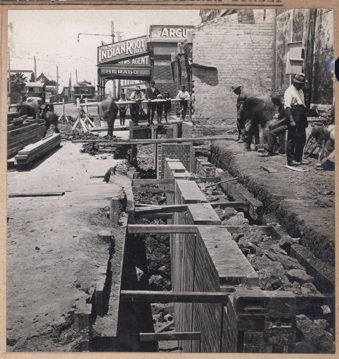 South Kensington to West Footscray - subway at Victoria Street (1927)