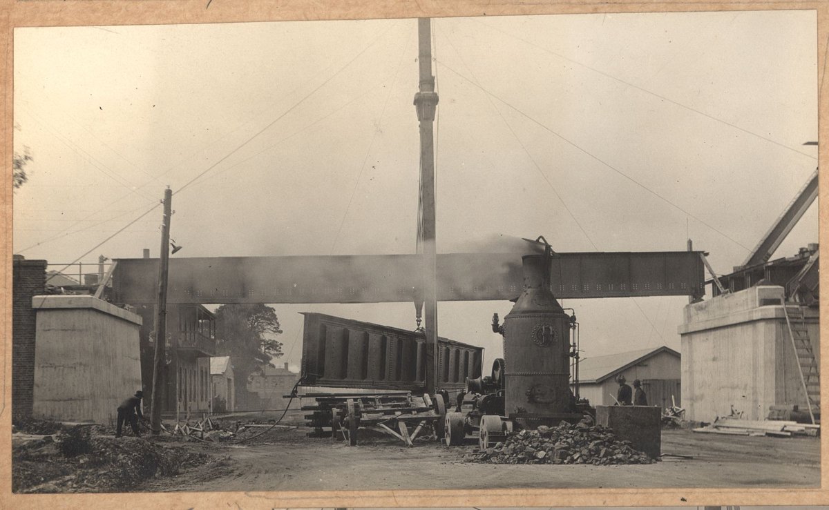 South Kensington to West Footscray - Maribyrnong River bridge - 85' span (1927–29)