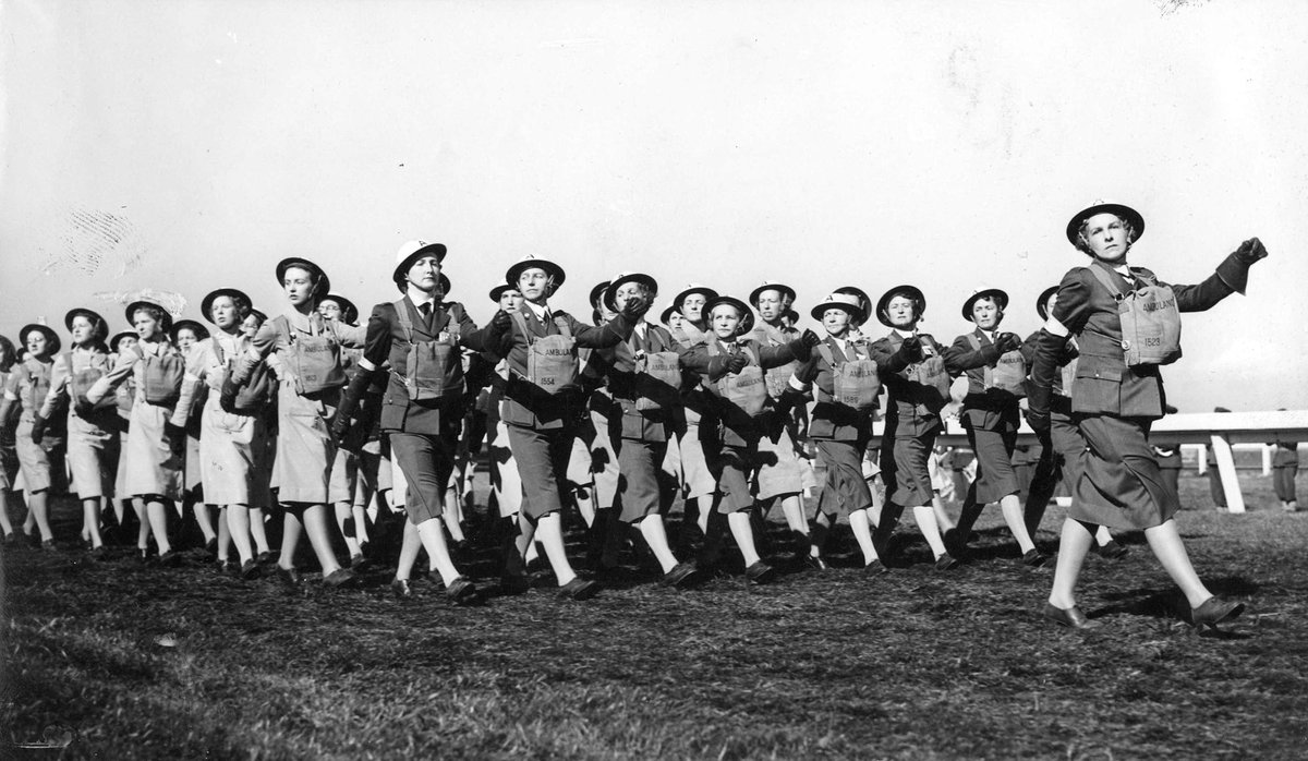 A.R.P. i.e. Air Raid Precautions display, Flemington racetrack (c. 1943)