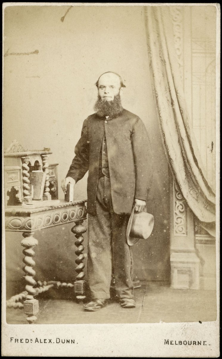 Studio portraits by Frederick Dunn in Melbourne (1875–76)