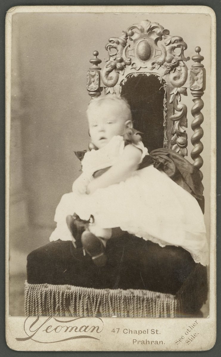 Portrait photographs by John Yeoman & Co., 87 Elgin Street, Carlton and 47 Chapel Street, Prahran (1884–89)