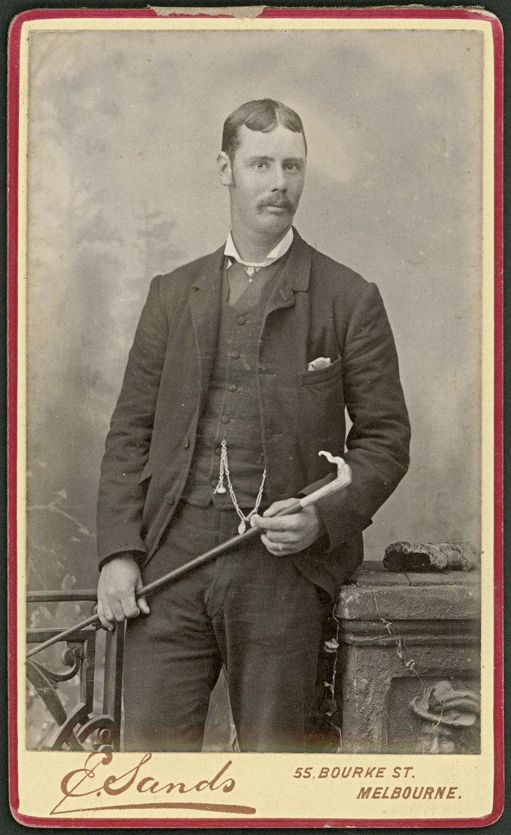 Portrait photographs by Edward Sands of Bourke Street, Melbourne and Williamstown (1878–1914)