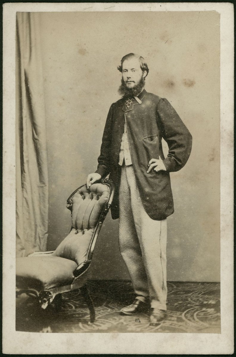 Studio portraits by Batchelder & O'Neill of two gentlemen, in Melbourne (1857–63)