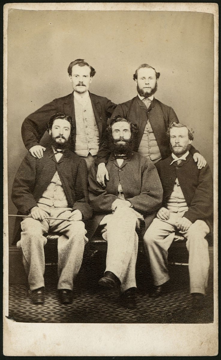 Portrait photographs of men by Archibald McDonald, Bourke Street, Melbourne, Melbourne City (1864–69)