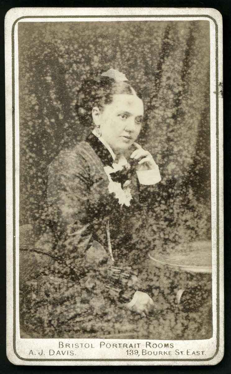 Portrait photographs by A. J. Davis of Bourke Street, Melbourne, Vic, Melbourne City (c. 1880)