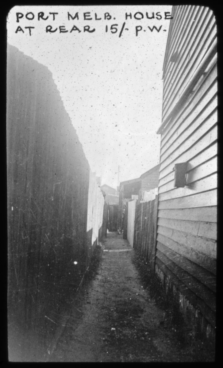 Narrow walkway, Port Melbourne (c. 1935)