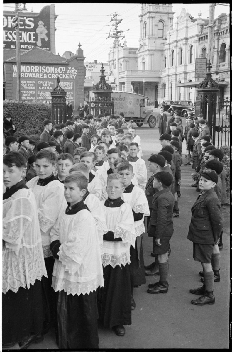 Religious Procession And Service, Possibly Immaculate Conception Church, Hawthorn, Vic (1940–50)