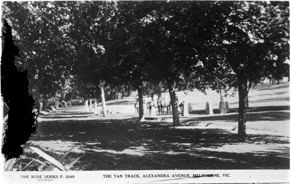 The Tan Track, Alexandra Avenue, Melbourne, Vic, Melbourne City (1920–54)