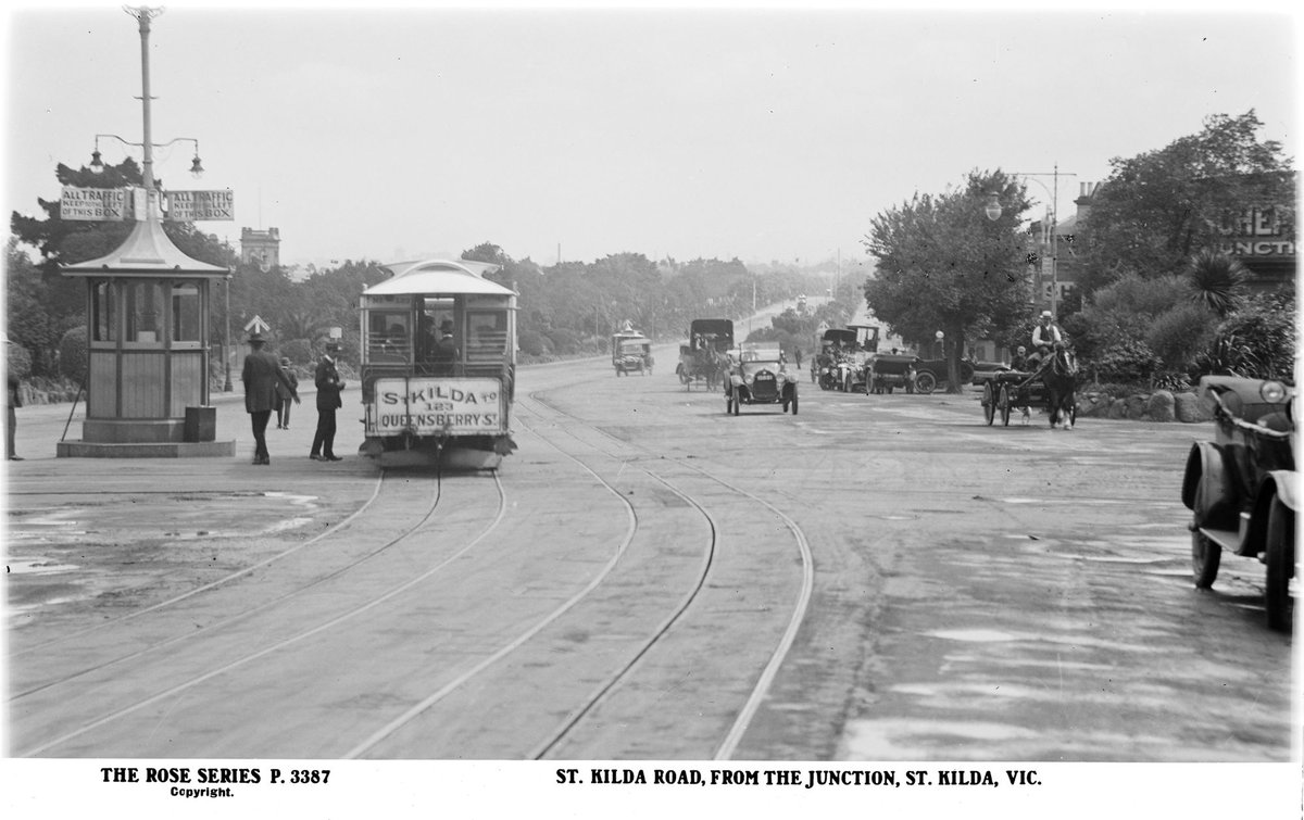 St. Kilda Road, From The Junction, St. Kilda, Vic, Melbourne City (1920–54)