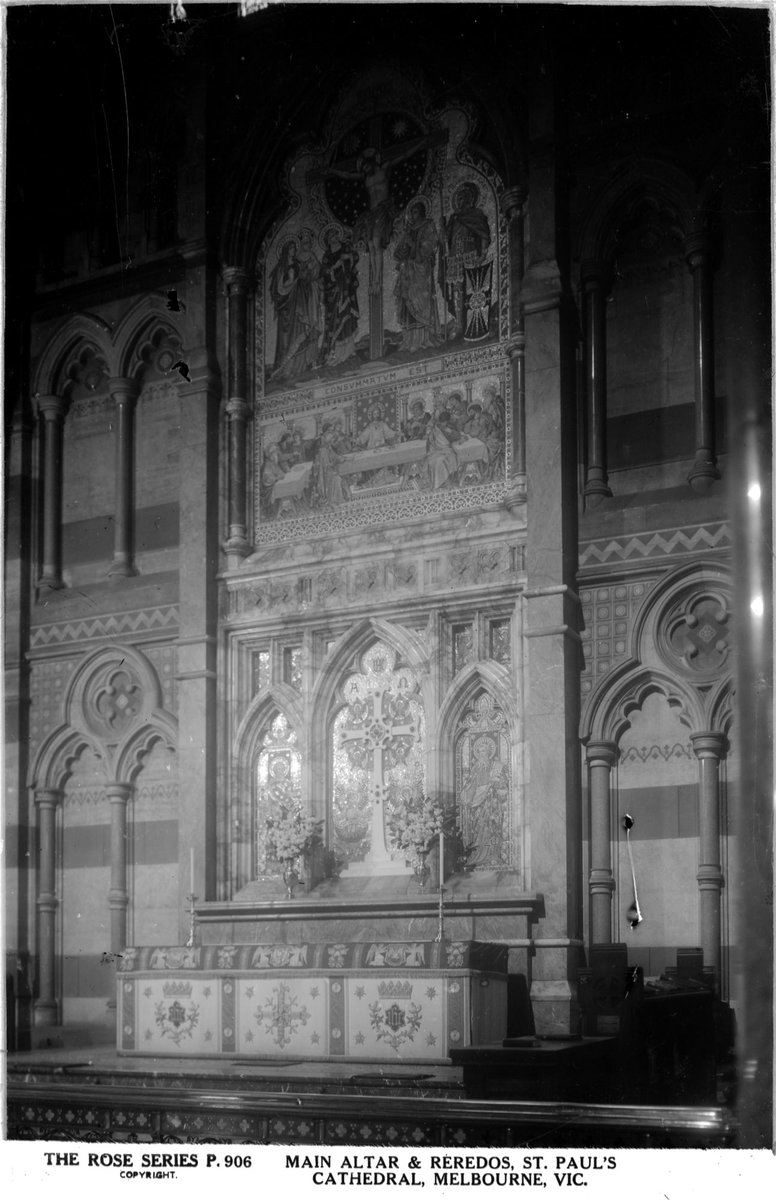 Main Altar & Reredos, St. Paul's Cathedral, Melbourne, Vic, Melbourne City (1920–54)