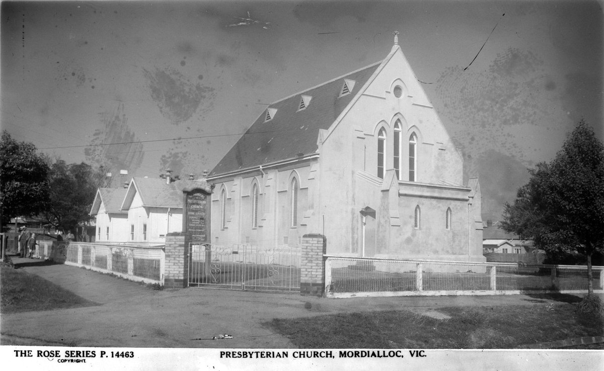 PRESBYTERIAN CHURCH, MORDIALLOC, VIC (1920–54)