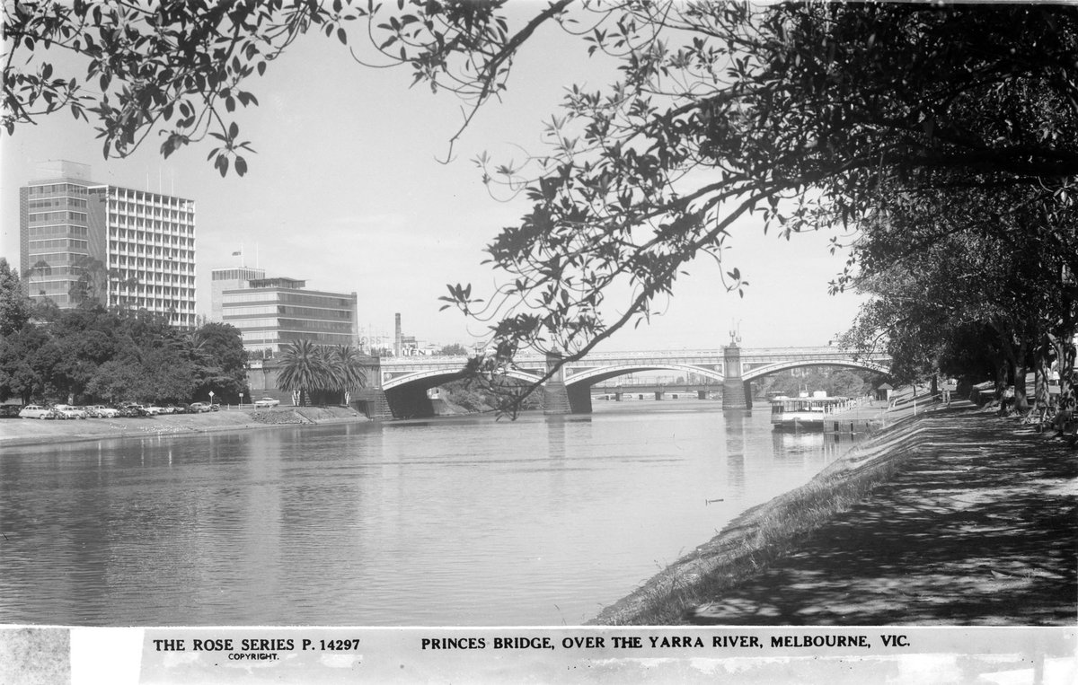 PRINCES BRIDGE, OVER THE YARRA RIVER, MELBOURNE, VIC, Melbourne City (1920–54)
