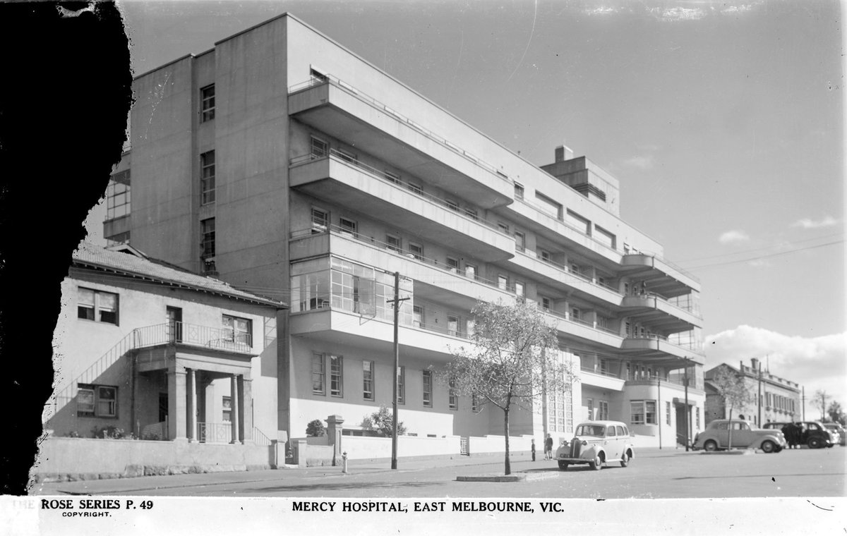 "MERCY HOSPITAL, EAST MELBOURNE, VIC." (1934–54)