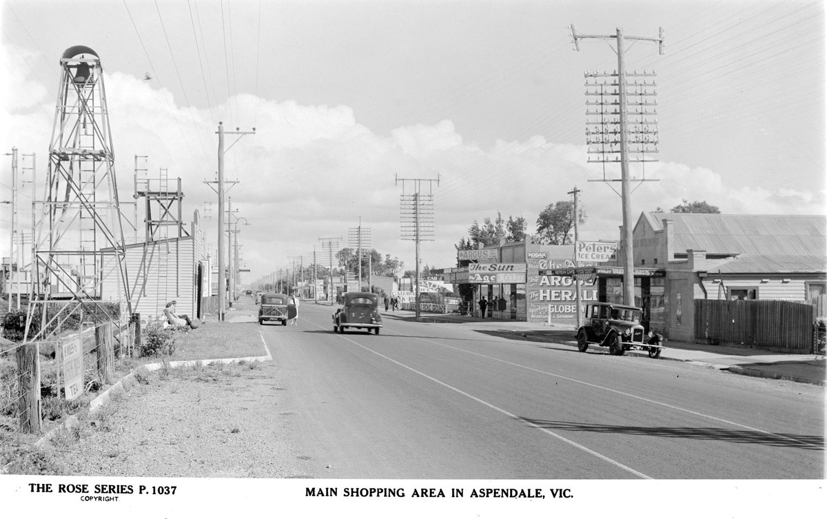 Main Shopping Area In Aspendale, Vic (1920–54)