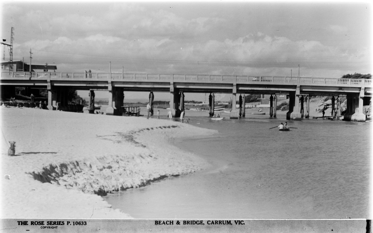 BEACH & BRIDGE, CARRUM, VIC (1920–54)