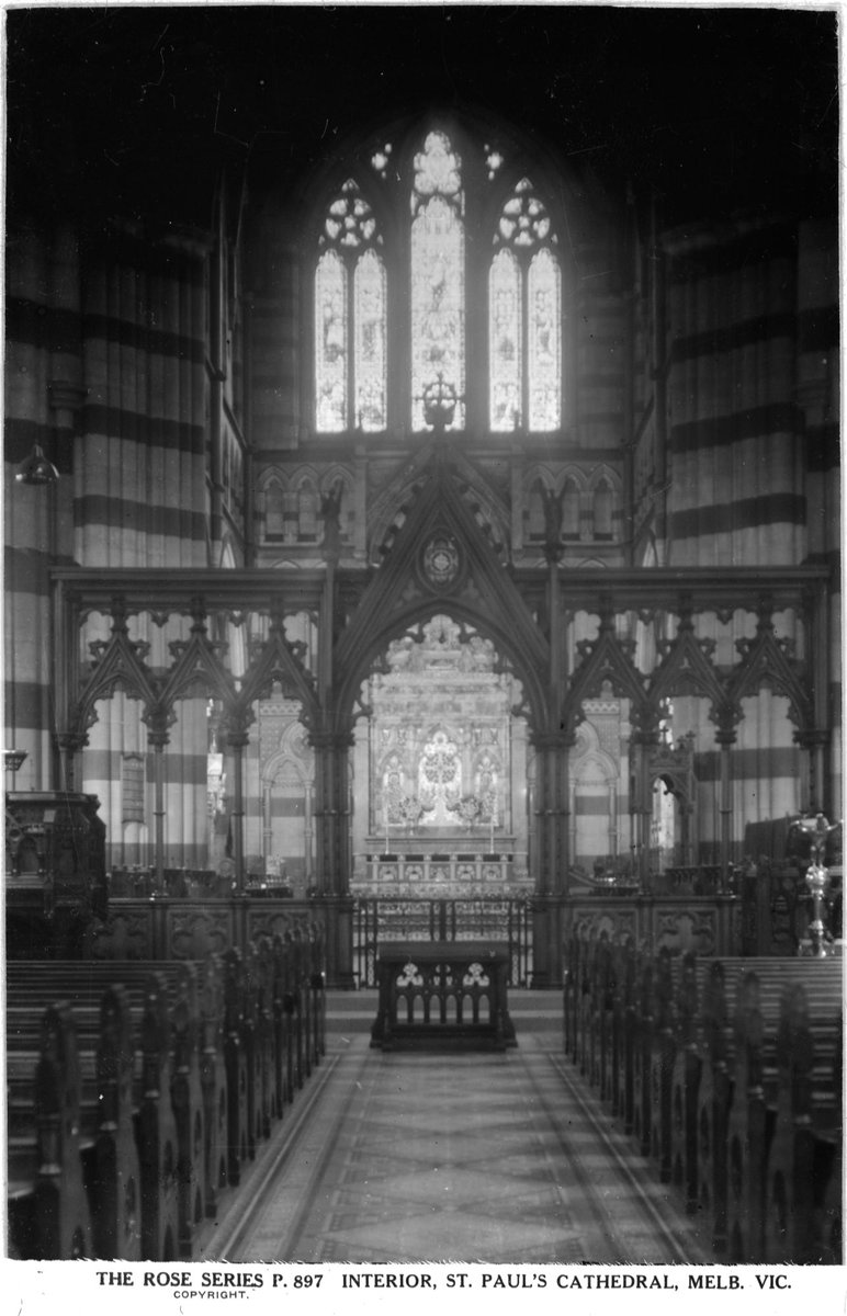 Interior, St. Paul's Cathedral, Melb., Vic, Melbourne City (1920–54)